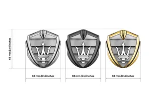 Maserati Badge Autoadesivo Look Moderno Costruita